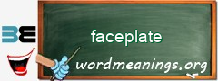 WordMeaning blackboard for faceplate